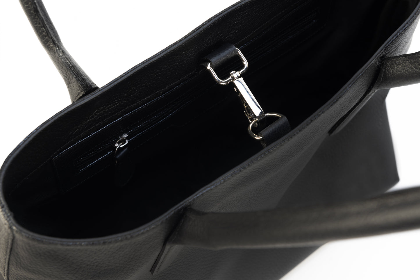 Tote Bag Paris Cuero Granulado Negro Heritage