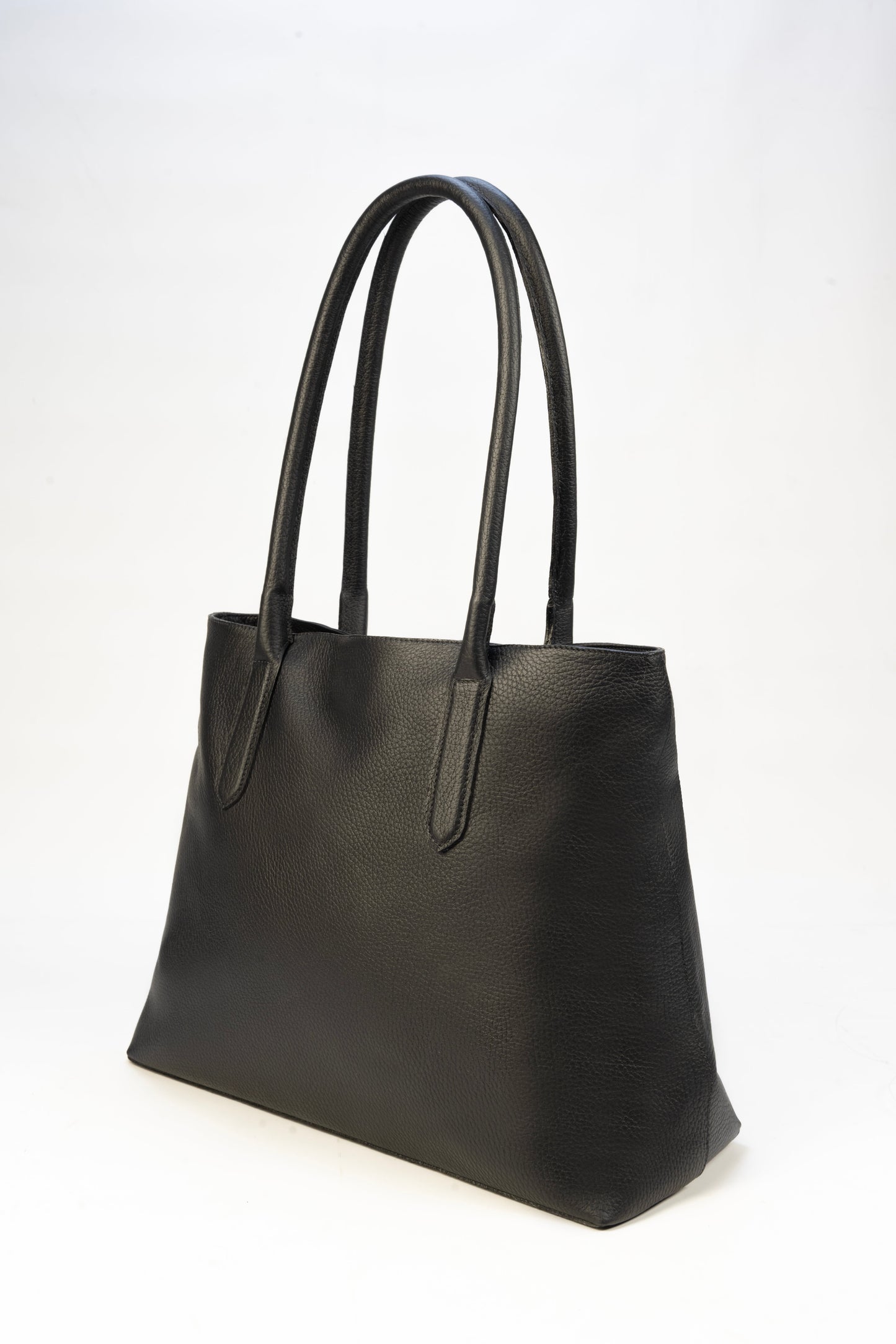 Tote Bag Paris Cuero Granulado Negro Heritage