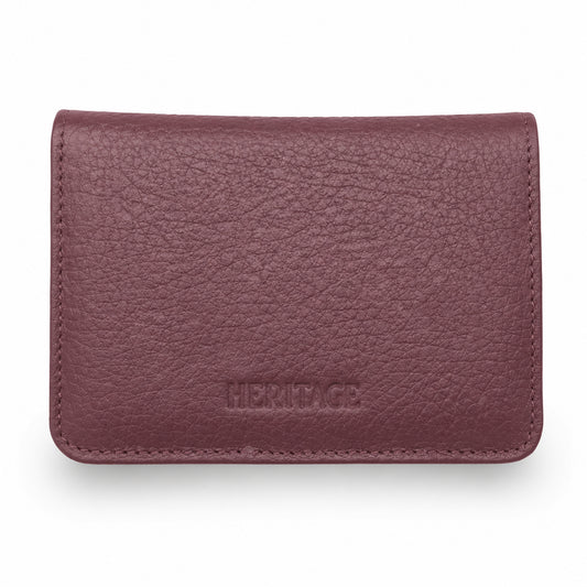 Billetera Cleo en Cuero Granulado Burgundy